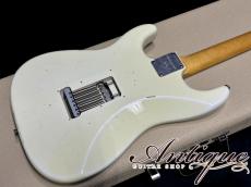 Fender Custom Shop MBS 1960 Stratocaster 2006 Olympic White Relic /Virgin Solder & Full-Original w/Original White Tolex Case Built by Greg Fessler "Brazilian Limited Release"_5