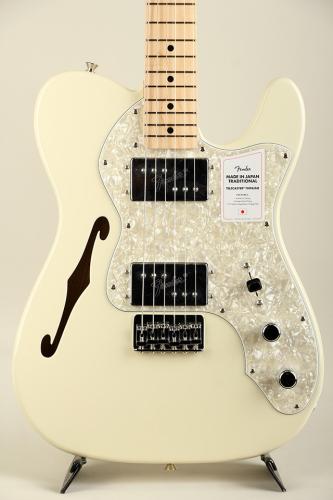 Fender Made in Japan Traditional 70s Telecaster Thinline MN Olympic White【S/N JD25009528】