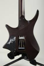 strandberg Boden J6 Custom Tremolo Spalted Maple Top  Rosewood Neck Trans Black 2021_3