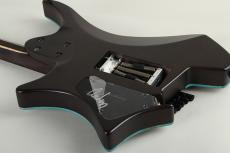 strandberg Boden J6 Custom Tremolo Spalted Maple Top  Rosewood Neck Trans Black 2021_9