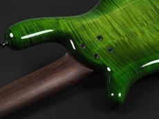 Warwick Masterbuilt Streamer LX5 5st Flame Maple ~Emeraude Green Transparent High Polish~_11