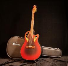 Ovation Super Adamas 1587-2【人気のレッド 最高峰スーパーアダマス チョイ訳ありの為お買い得価格でのご提供!演奏性やサウンド重視の方にオススメです!】