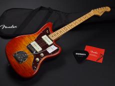 Fender 2024 Collection Made in Japan Hybrid II Jazzmaster Maple Fingerboard ~Flame Sunset Orange Transparent~_2
