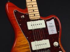 Fender 2024 Collection Made in Japan Hybrid II Jazzmaster Maple Fingerboard ~Flame Sunset Orange Transparent~_4
