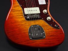 Fender 2024 Collection Made in Japan Hybrid II Jazzmaster Maple Fingerboard ~Flame Sunset Orange Transparent~_7