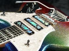 Novo Guitars Serus J Signature -Dark Side Sparkle EX Light Distress- 【デニス・ファノ直筆サイン入り】_11