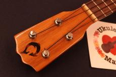 G String MINTY! 2004 Model Curly Koa Soprano Ukulele #5657_6