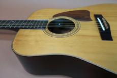 Ibanez AW-70 / Art wood Series・Solid Ezo Spruce Top・Solid Mahogany Side and Back・Wood Pick guard・Wood Binding・Ebony Fingerboard and Bridge・With Original Dual Mix Pickup【With Hard Case】1980年頃製_12