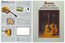 Ibanez AW-70 / Art wood Series・Solid Ezo Spruce Top・Solid Mahogany Side and Back・Wood Pick guard・Wood Binding・Ebony Fingerboard and Bridge・With Original Dual Mix Pickup【With Hard Case】1980年頃製_16