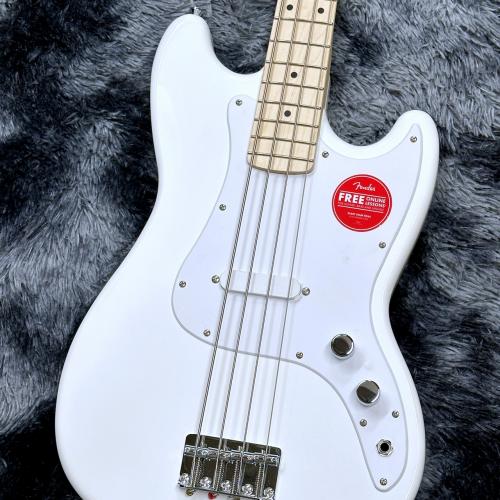 Squier Sonic Bronco Bass Arctic White / Maple【定番エントリーモデル!】【2025年製】