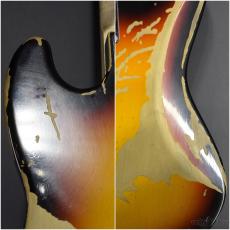 Fender Custom Shop 【アウトレットスーパーセール!】Jaco Pastorius Tribute Fretless Jazz Bass Relic -3Color Sunburst-_4