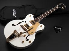 Gretsch G5422TG Electromatic Classic Hollow Body Double-Cut with Bigsby and Gold Hardware ~Snowcrest White~_2