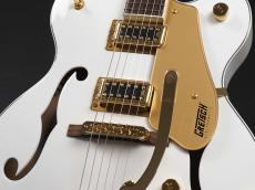 Gretsch G5422TG Electromatic Classic Hollow Body Double-Cut with Bigsby and Gold Hardware ~Snowcrest White~_5