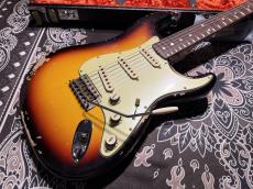 Fender Custom Shop Fender Custom Shop Michael Landau Signature 1968 Relic Stratocaster/ Bleached 3-Color Sunburst_3