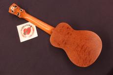 Antar Gecko (ヤモリ) Shell Inlay Quilted Sapeli Soprano #5668 _9