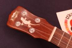 Antar Gecko (ヤモリ) Shell Inlay Quilted Sapeli Soprano #5668 _6