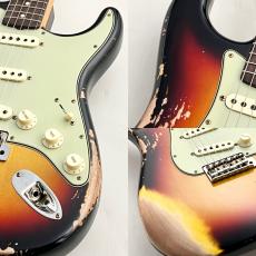 Fender Custom Shop NAMM Limited 1962 Stratocaster Heavy Relic Aged 3 Color Sunburst ≒3.61kg #:CZ584818_3