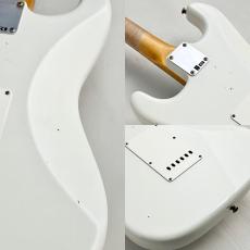 Fender Custom Shop 【漆黒指板】Limited Edition 1964 L-Series Stratocaster Journeyman Relic Aged Olympic White ≒3.57kg_8