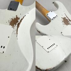 Fender Custom Shop 【当社カスタム品】LTD 1964 L-Serial Stratocaster Heavy Relic -Aged Olympic White- #L11704 - ≒3.60kg_8