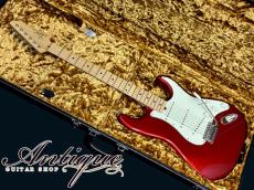 D'Pergo Custom Guitars Aged Vintage Classic 2009 Electric Candy Apple Red /Signature Neck w/Handwound-PU "Recovered Vintage Wood"