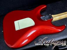 D'Pergo Custom Guitars Aged Vintage Classic 2009 Electric Candy Apple Red /Signature Neck w/Handwound-PU "Recovered Vintage Wood"_5