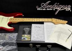 D'Pergo Custom Guitars Aged Vintage Classic 2009 Electric Candy Apple Red /Signature Neck w/Handwound-PU "Recovered Vintage Wood"_11
