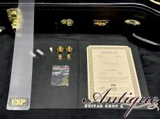 ESP One-Off Custom Order 1954 LP-700CTM 2012 Ebony Black /Honduras-Mahogany w/Seymour Duncan Custom Shop Staple PU EX+++ 3.92kg "Black Beauty"_11