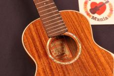 aNueNue aNN-AAA2 Solid Acacia Gloss Concert with Paua Shell Rosette Ukulele #5670_3