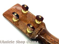 KIDA UkuleleWorks テナー4弦 AAAハワイアンカーリーコア サイドホール仕様 #178_14