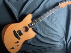 Fender American Acoustasonic Jazzmaster Natural Ebony Fingerboard_2