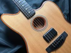 Fender American Acoustasonic Jazzmaster Natural Ebony Fingerboard_4