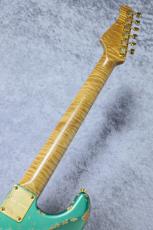 XOTiC XSC-2 Master Grade Flame Maple Neck Heavy Aged Gold Parts~ Sherwood Green~ #4103_8