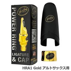 JODY JAZZ POWER RING Ligature with Cap HRA1 Gold パワーリングリガチャー アルトサックス用