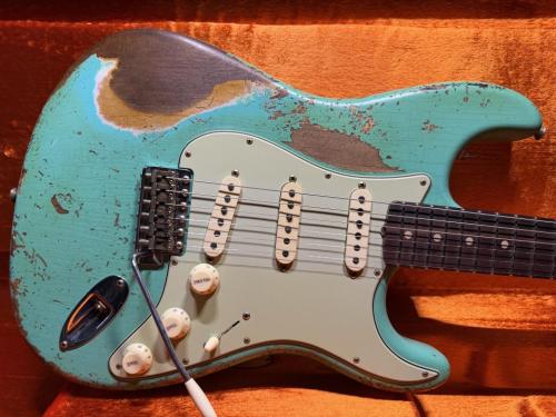 Fender Custom Shop Fender Custom Shop Stratocaster '60 LTD Dual Mag II / Sea Foam Green /Super Heavy Relic