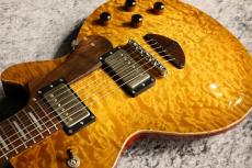 Bizen Works Custom Order Grain Arced BRW Limited Quilted Maple Top Brazilian Rosewood Neck Lemon Burst_6