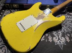 Fender Custom Shop Fender Custom Shop '69 Stratocaster Heavy Relic Reverse Headstock / Aged Canary Yellow_7