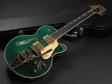 Gretsch Broadkaster Jr. LX Figured Center Block with String-Thru Bigsby and Gold Hardware Ebony Fingerboard ~Tropic Aura~_2