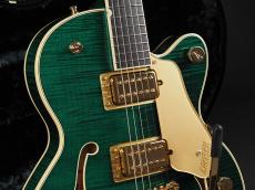 Gretsch Broadkaster Jr. LX Figured Center Block with String-Thru Bigsby and Gold Hardware Ebony Fingerboard ~Tropic Aura~_4