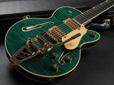 Gretsch Broadkaster Jr. LX Figured Center Block with String-Thru Bigsby and Gold Hardware Ebony Fingerboard ~Tropic Aura~_8
