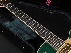 Gretsch Broadkaster Jr. LX Figured Center Block with String-Thru Bigsby and Gold Hardware Ebony Fingerboard ~Tropic Aura~_9