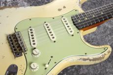 Fender Custom Shop MBS 1961 Stratocaster Heavy Relic by Dale Wilson / Super Faded Aged Olympic White [3.55kg]_11