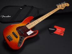 Fender 2024 Collection Made in Japan Hybrid II Jazz Bass Maple Fingerboard ~Flame Sunset Orange Transparent~_2
