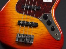 Fender 2024 Collection Made in Japan Hybrid II Jazz Bass Maple Fingerboard ~Flame Sunset Orange Transparent~_6