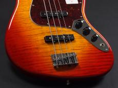 Fender 2024 Collection Made in Japan Hybrid II Jazz Bass Maple Fingerboard ~Flame Sunset Orange Transparent~_7