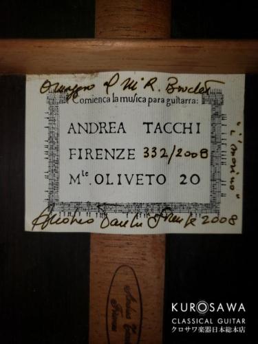 Andrea Tacchi  アンドレア・タッキ 2008年製 Omaggio a R. Bouchet ブーシェオマージュ【日本総本店2F 在庫品】