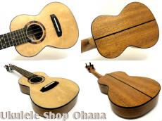Chisel Ukulele Chisel Ukulele コンサート スリムボディ サイドホール シトカスプルース/アフリカン・マホガニー #073_3
