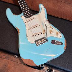 Fender Custom Shop Limited Edition 1964 Stratocaster L-Series Heavy Relic 3A RW FB Aged Daphne Blue_10