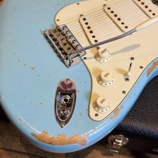 Fender Custom Shop Limited Edition 1964 Stratocaster L-Series Heavy Relic 3A RW FB Aged Daphne Blue_11