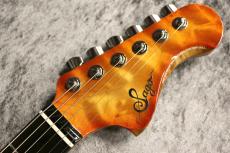 Sago 【半期決算セール】Custom Order Modern Style Genuin Mahogany/青黒檀 FB Honey Amber Burst_8