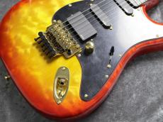 Provision STC-SLM Quilt Maple Cherry Sunburst 【エボニー指板】【キルトメイプルボディー】【ルカサーファン必見】_3